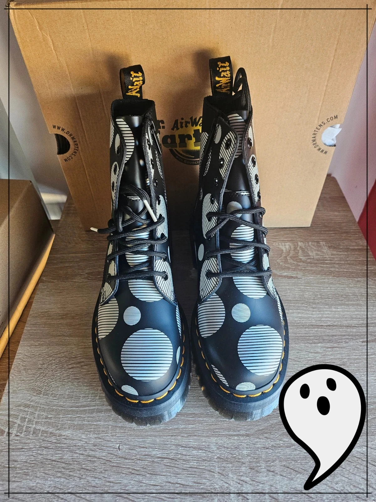 Platform Dr. Martens Jadon met stippen (Polka Dot Smooth) Nieuw maat 37 – photo 3
